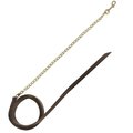 Jacks Leather Lead Shank with 30 in Solid Brass Chain 354230